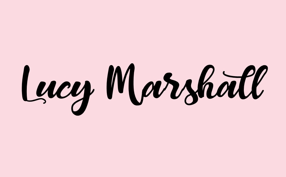 Lucy Marshall font big