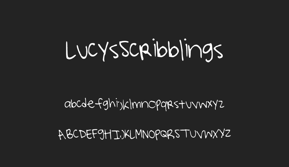 LucysScribblings font