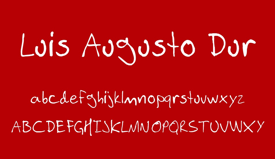 Luis Augusto Durango font