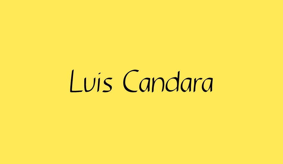 Luis Candara font big