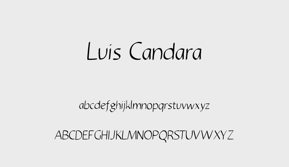 Luis Candara font