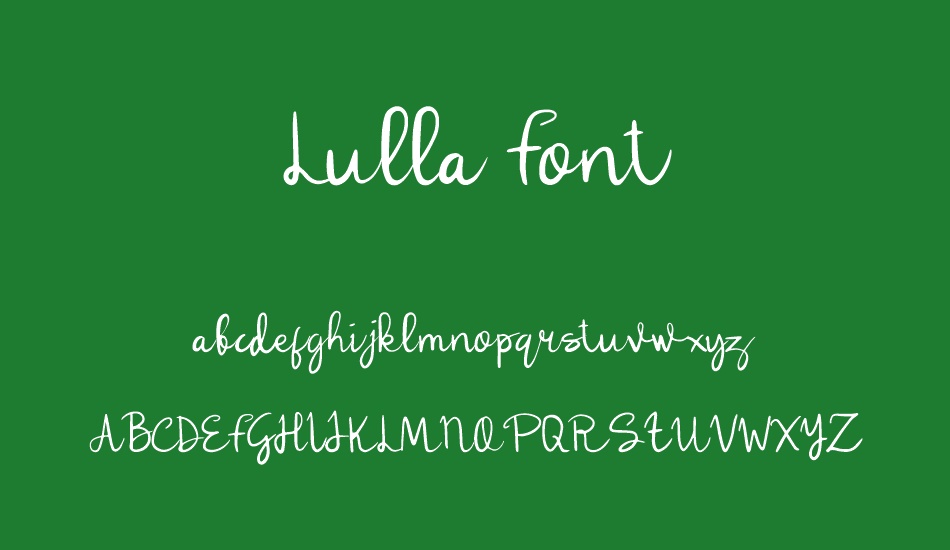 Lulla Font font