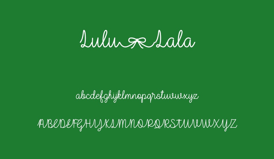 Lulu-Lala font