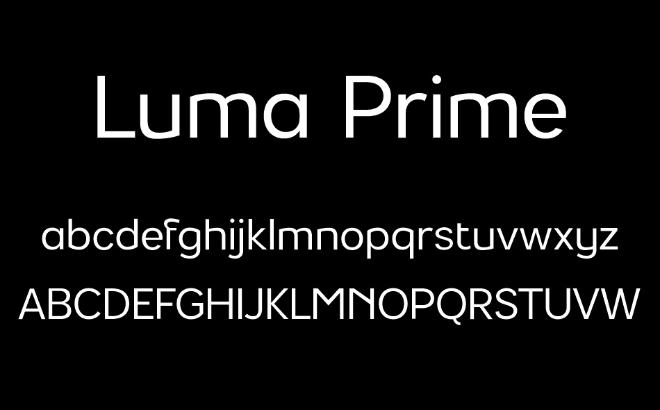 Luma Prime font