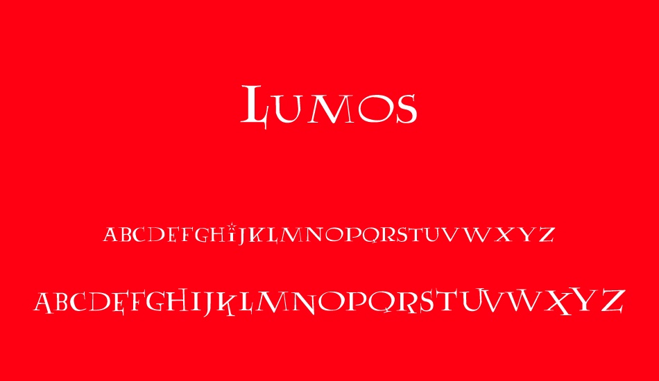 Lumos font