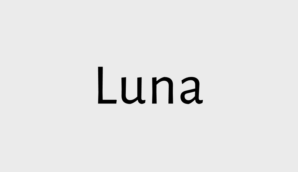 Luna font big