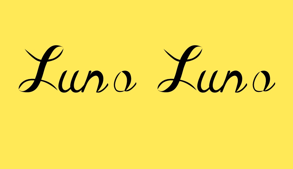 Luna Luna font big