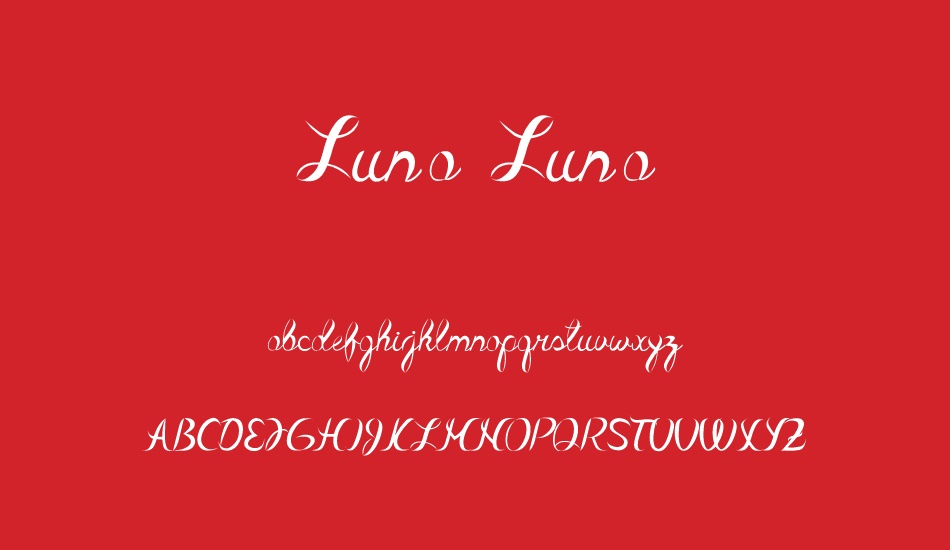 Luna Luna font