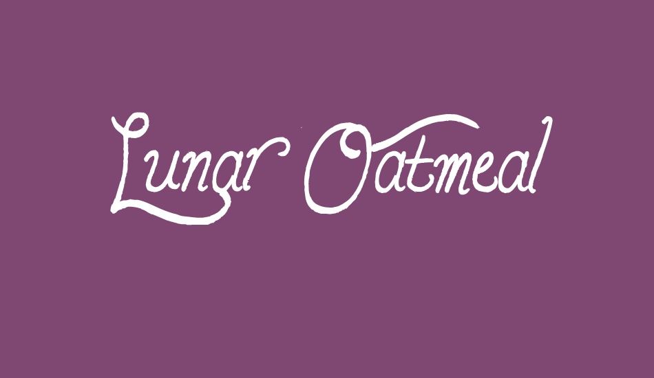 Lunar Oatmeal font big