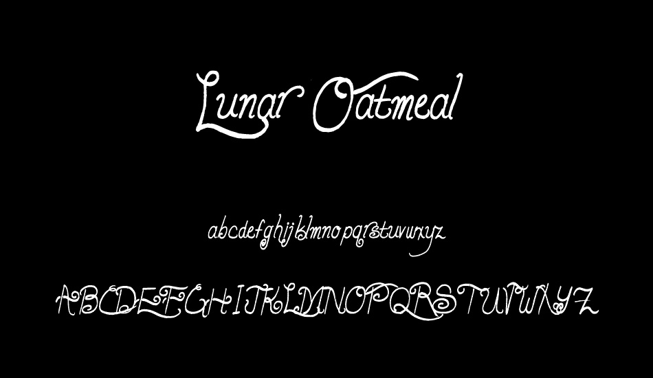 Lunar Oatmeal font