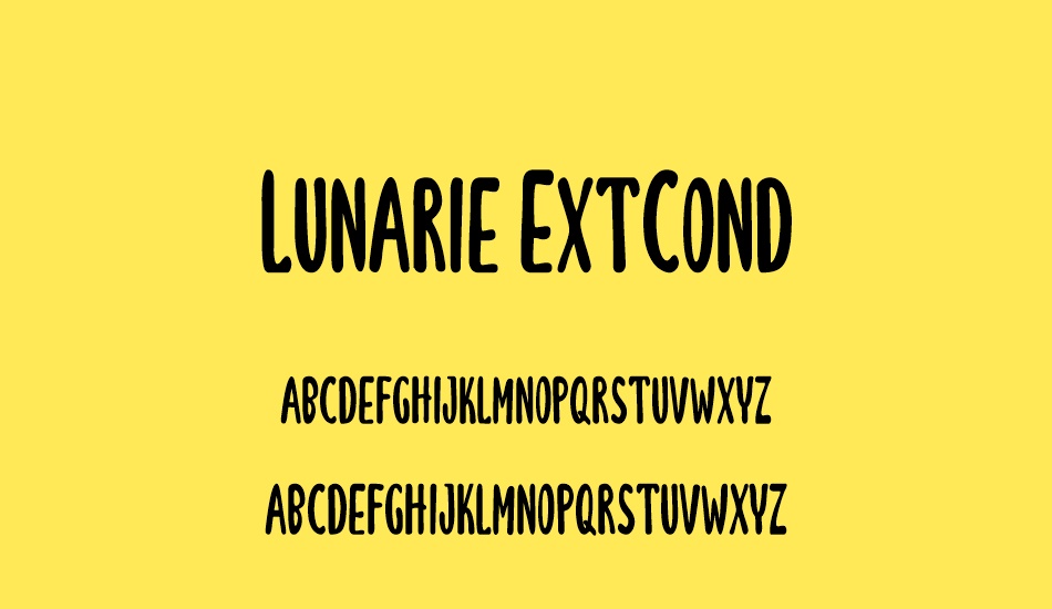 Lunarie ExtCond font