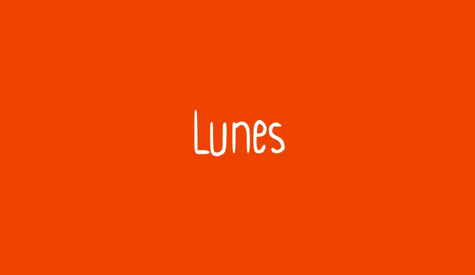 Lunes font big