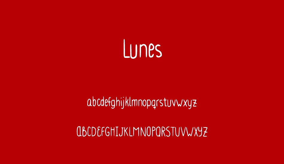 Lunes font