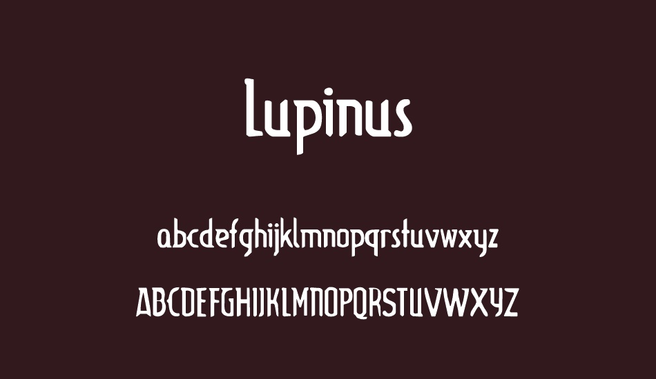 Lupinus font