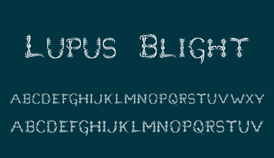 Lupus Blight font