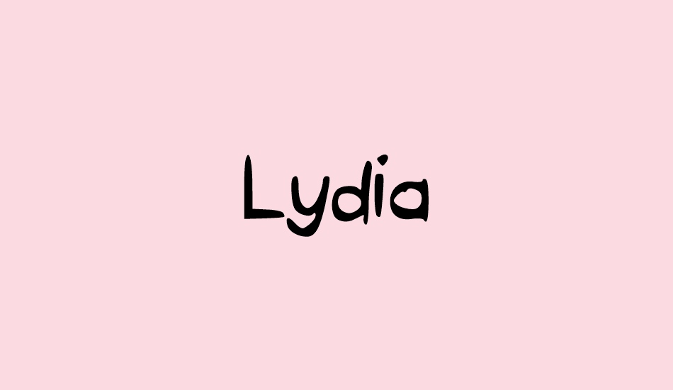 Lydia font big