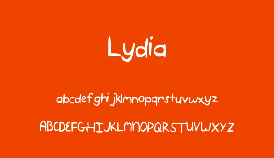 Lydia font