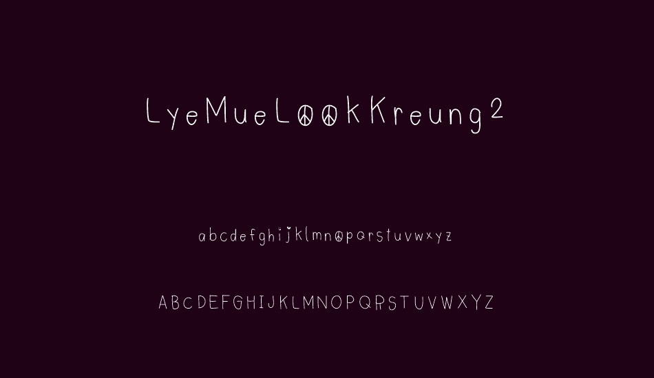 LyeMueLookKreung2 font