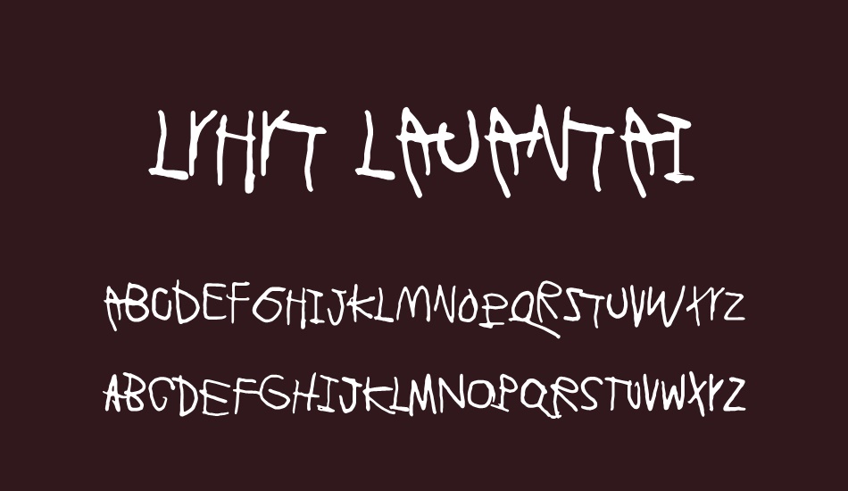 Lyhyt Lauantai font