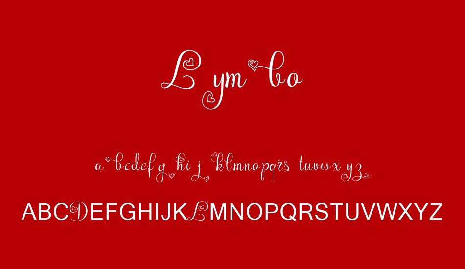 Lymbo font