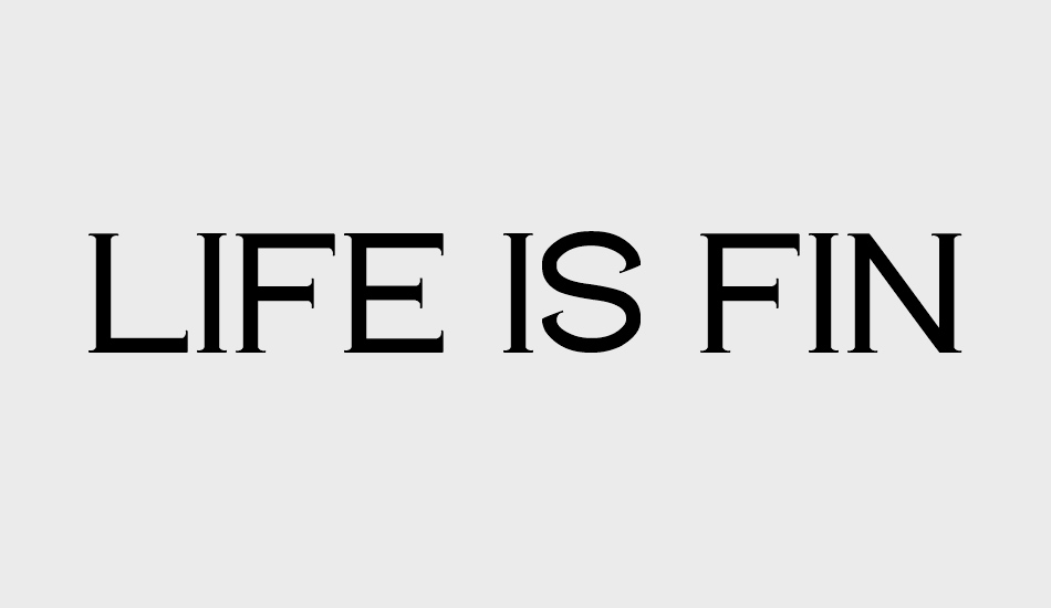 LIFE IS FINAL font big