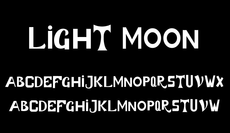 LIGHT MOON font