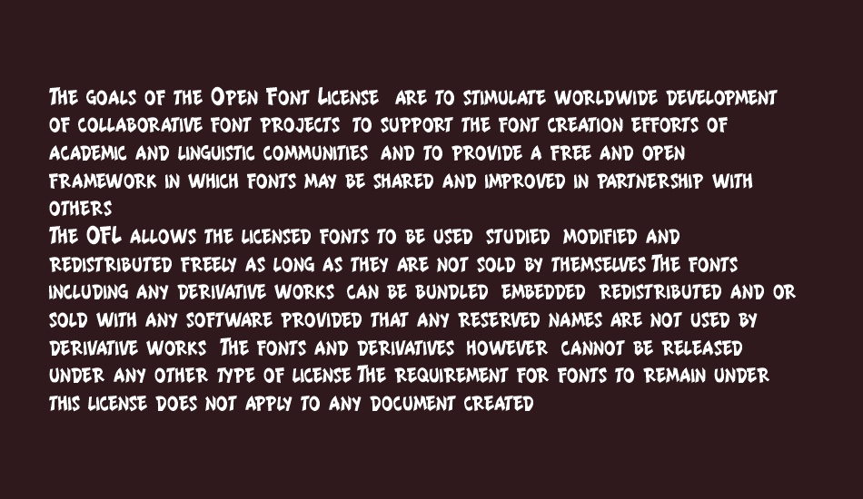 LIONTEEN font 1