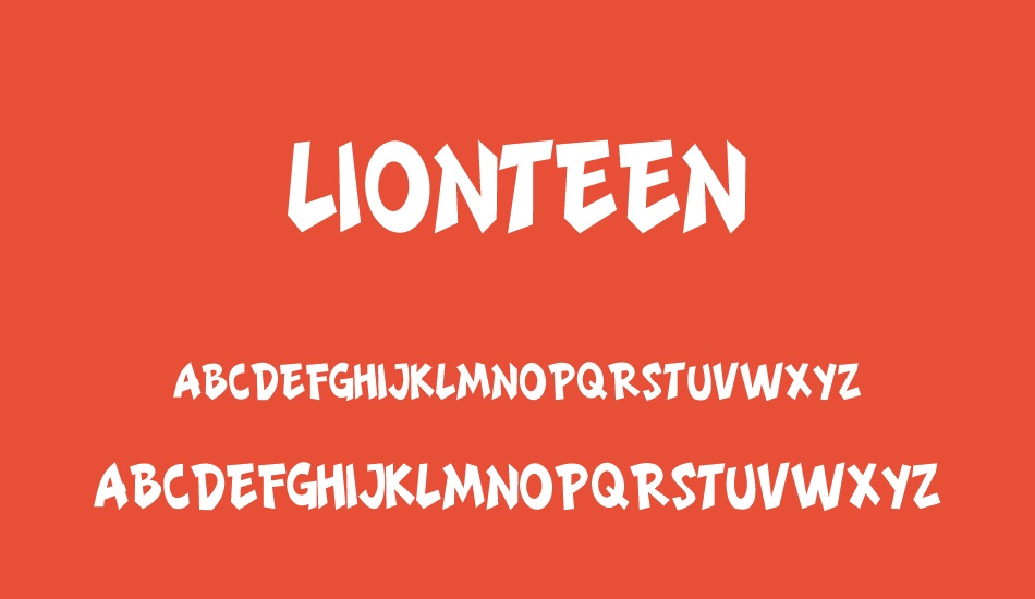 LIONTEEN font