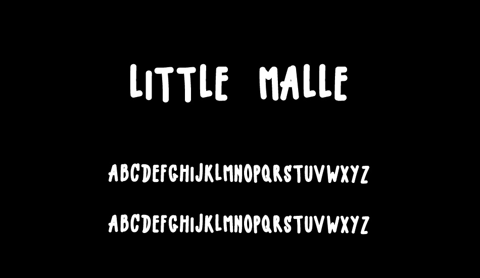 LITTLE MALLE font