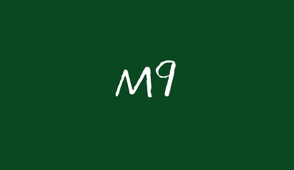 M9 font big