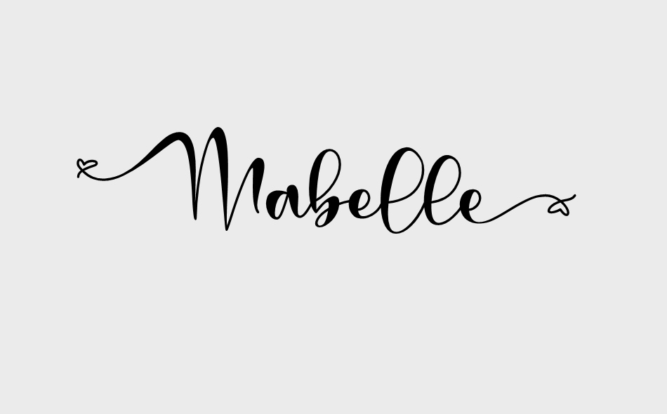 Mabelle font big