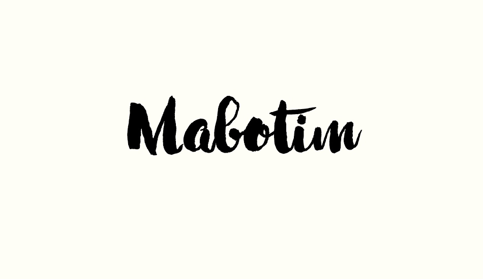 Mabotim Demo font big