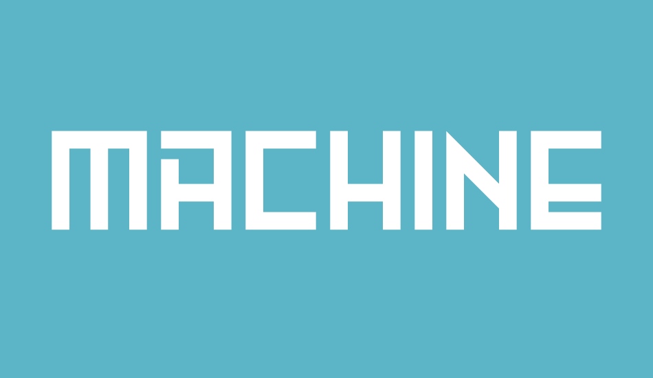 Machine Madness font big