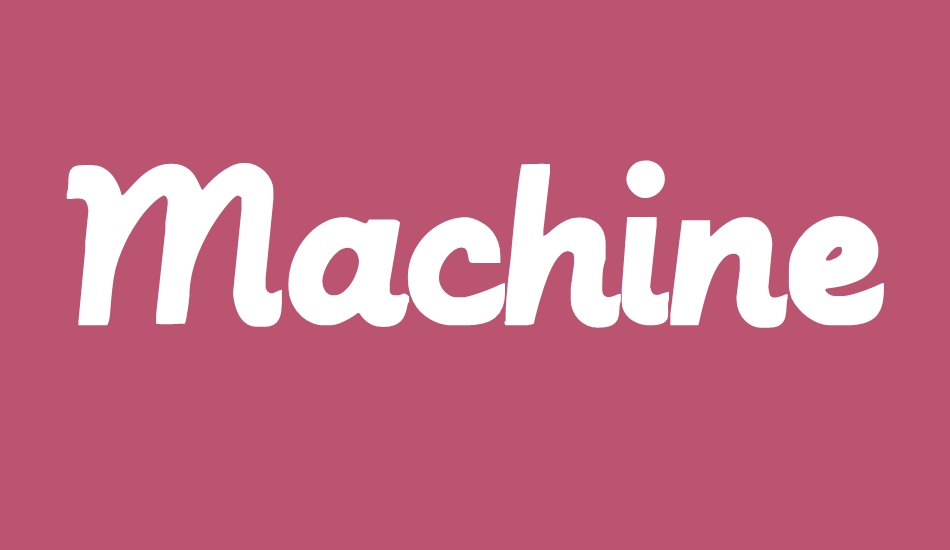 MachineScript font big