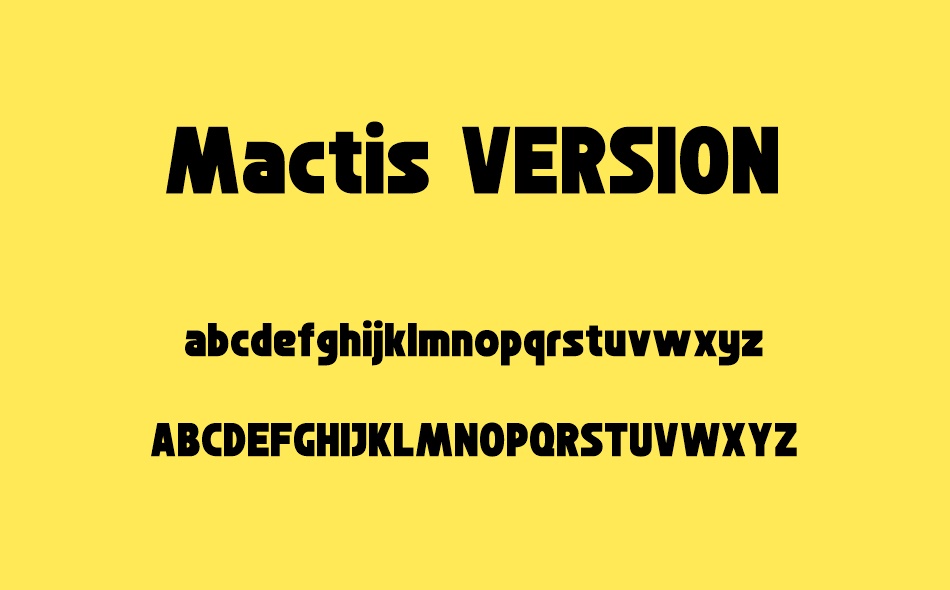 Mactis font
