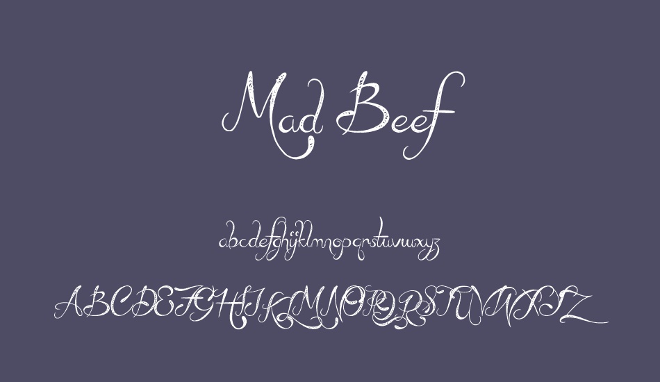 Mad Beef font