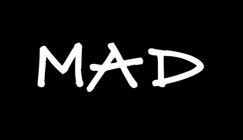 Mad Midnight Marker font big