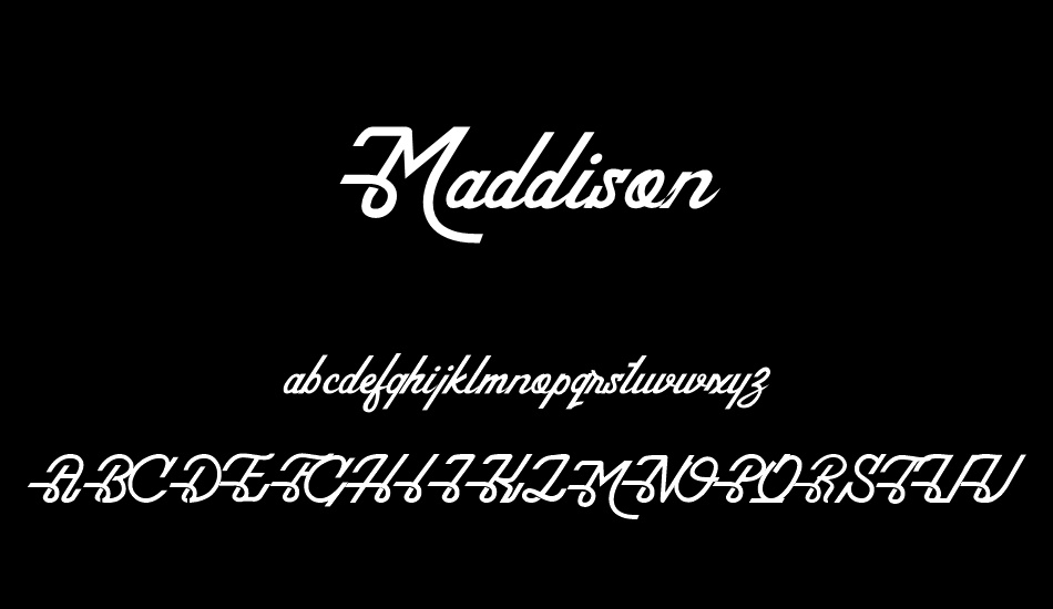 Maddison font