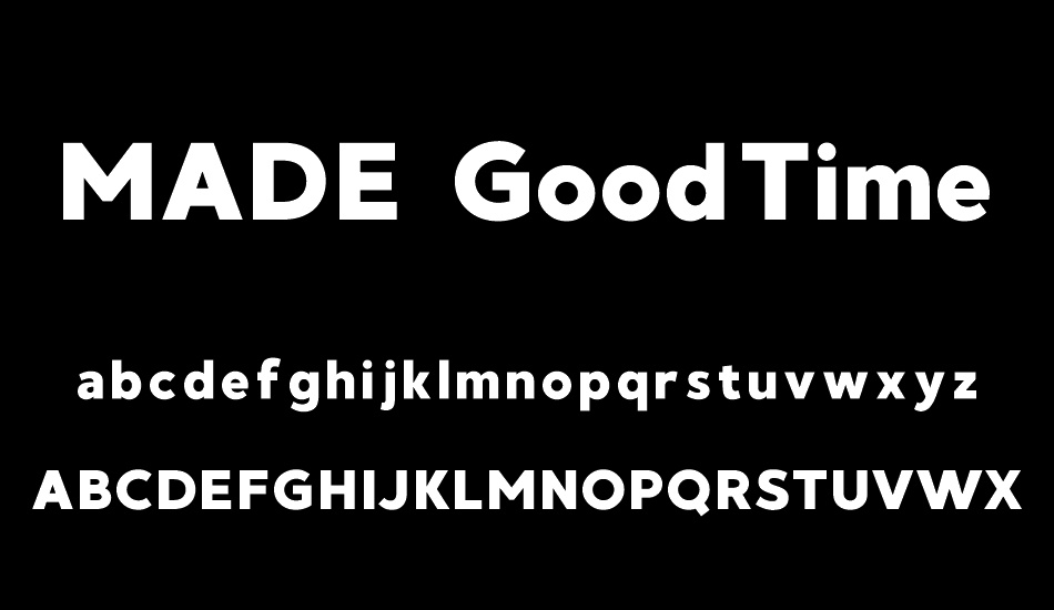 MADE GoodTime Grotesk font