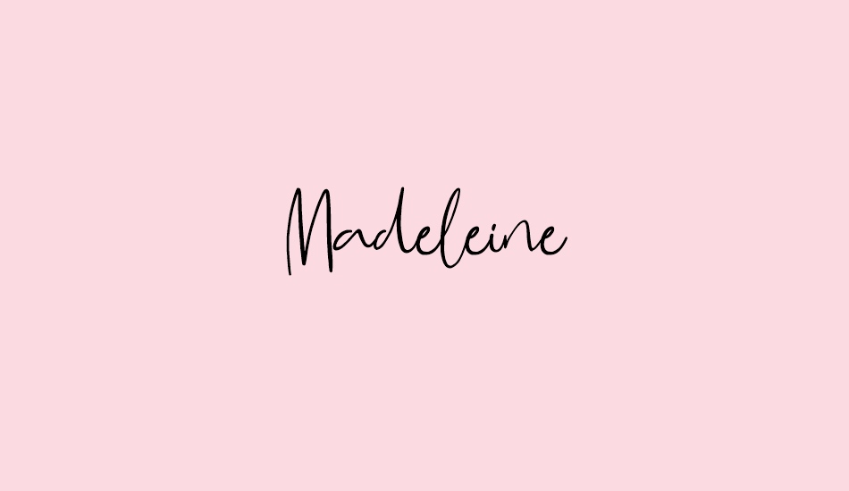 Madeleine Demo font big