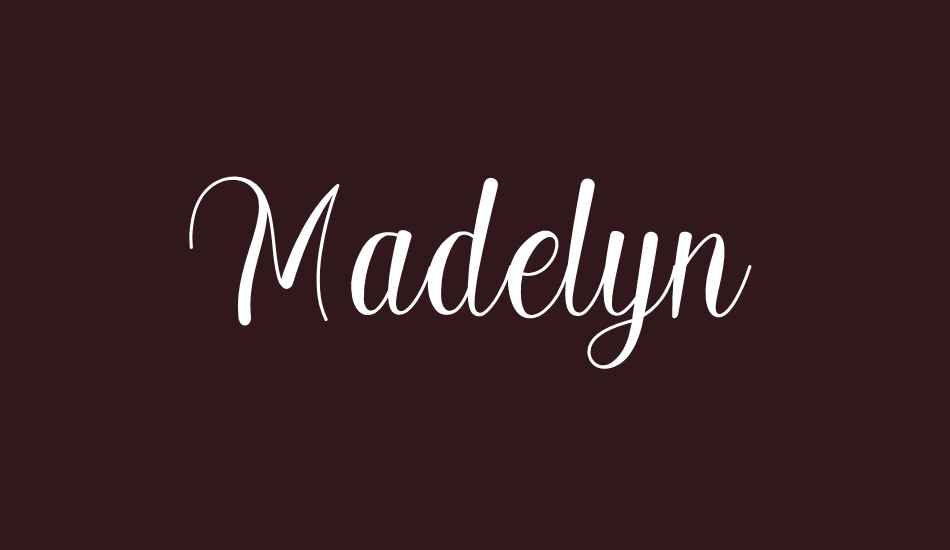 Madelyn font big