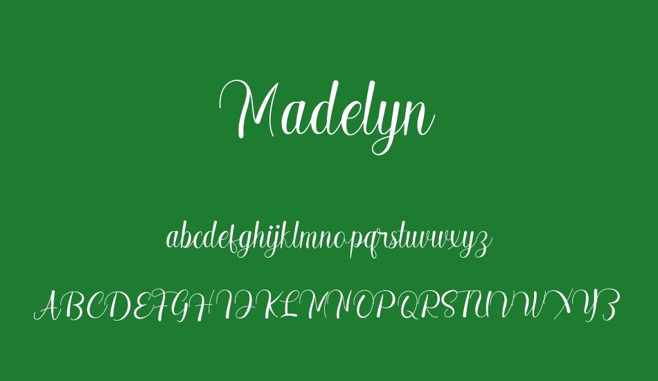 Madelyn font