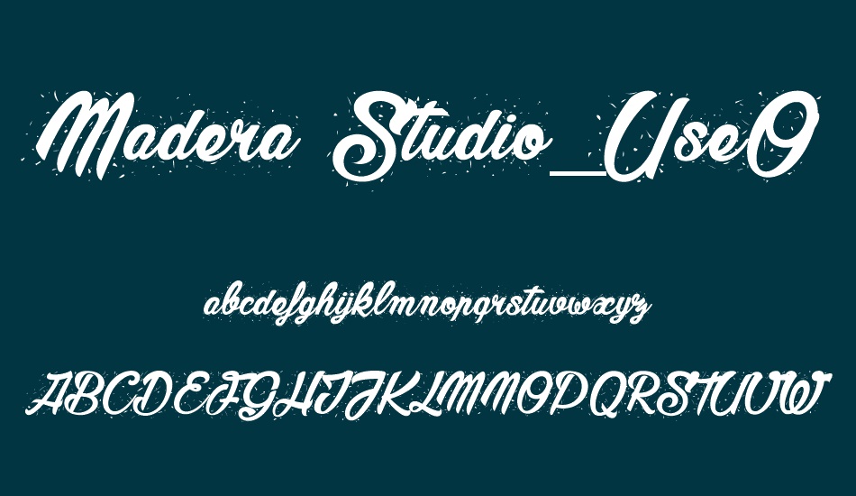 Madera Studio_PersonalUseOnly font