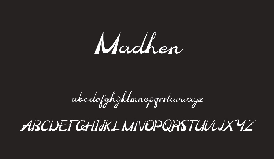 Madhen font