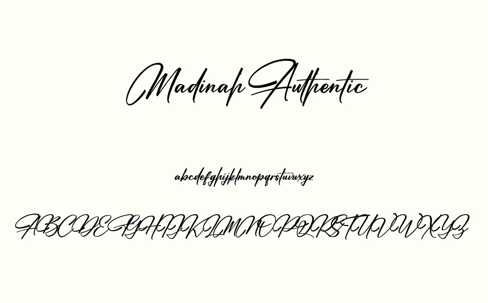 Madinah Authentic font