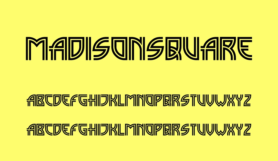 MadisonSquare font