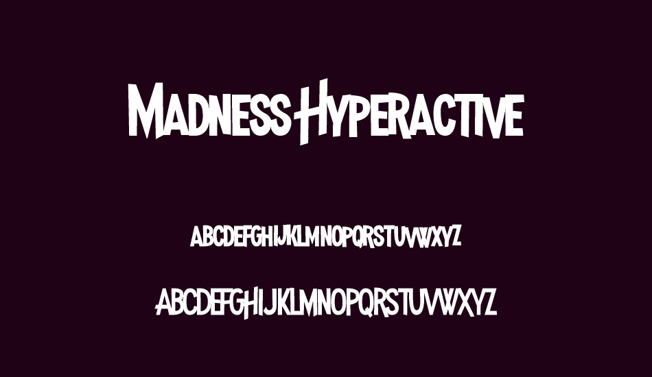 Madness Hyperactive font