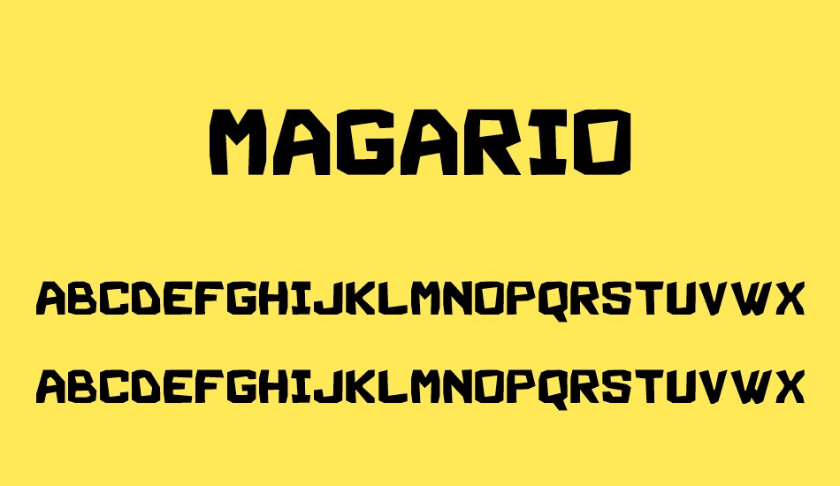 Magario font