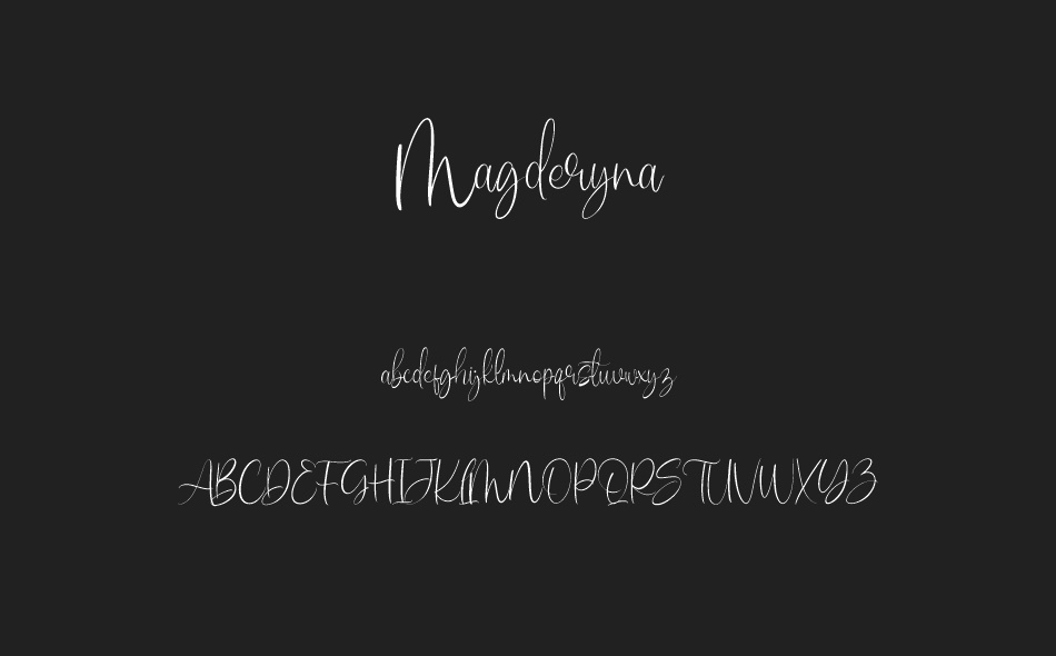 Magderyna font