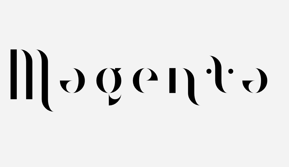 Magenta Flow font big